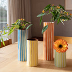 Vase ray orange by &Klevering