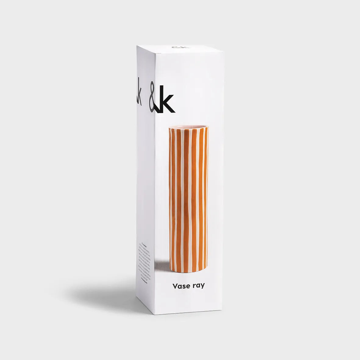 Vase ray orange by &Klevering