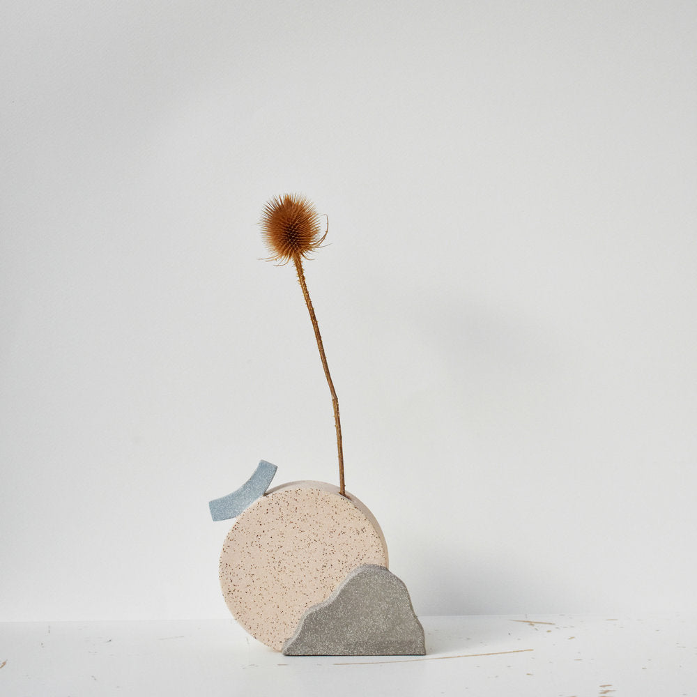 PETIT VASE ROND MOUCHETÉ by ANNA BEAM (SOLDES) - photo 1