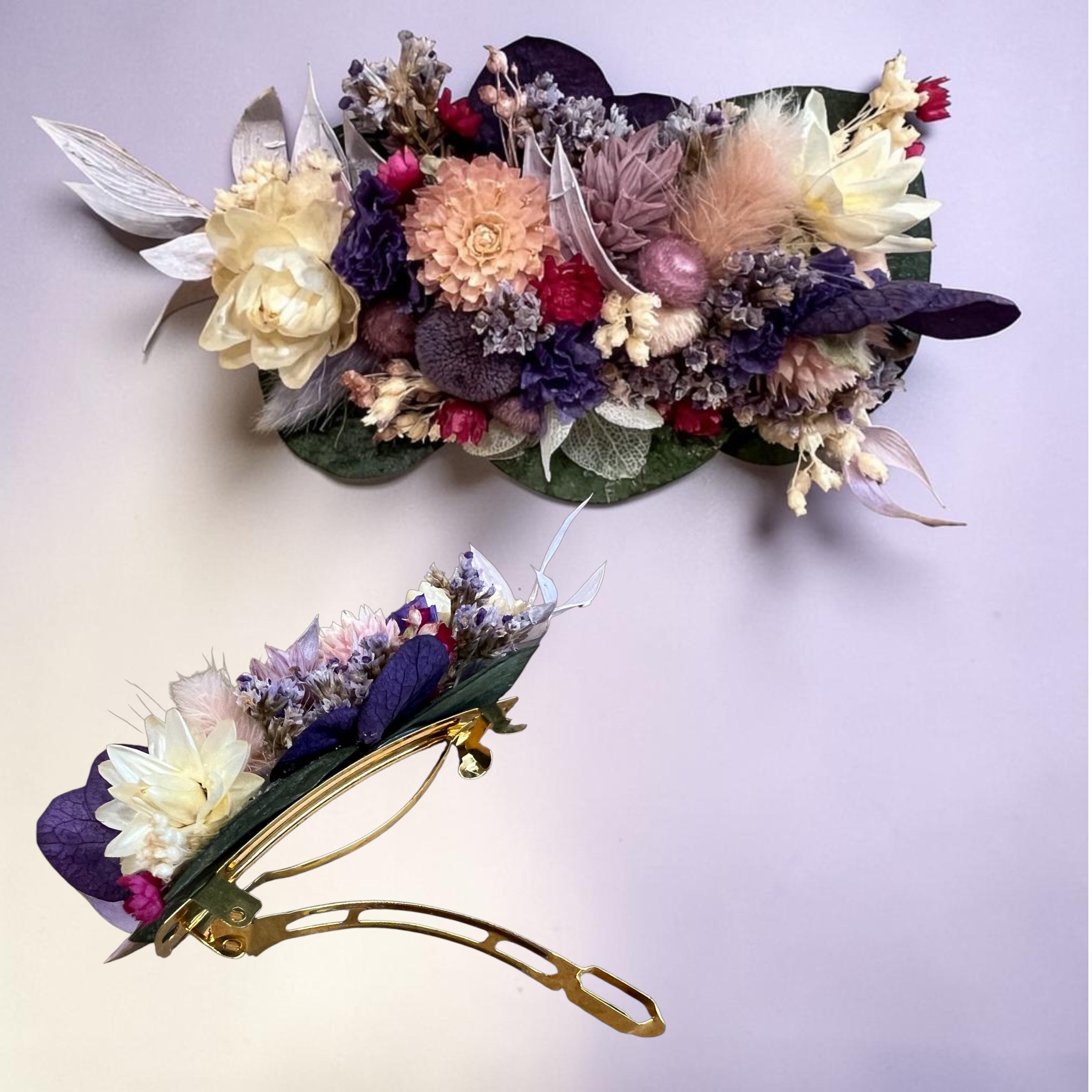 Barrette Fleurs Séchées