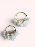 Boucles d'Oreilles Fleurs Séchées
