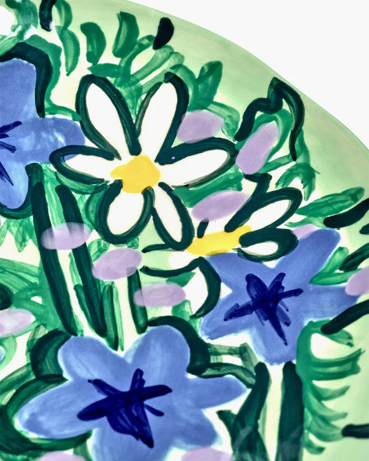 Plat de service fleurs by Nel Maertens X Serax