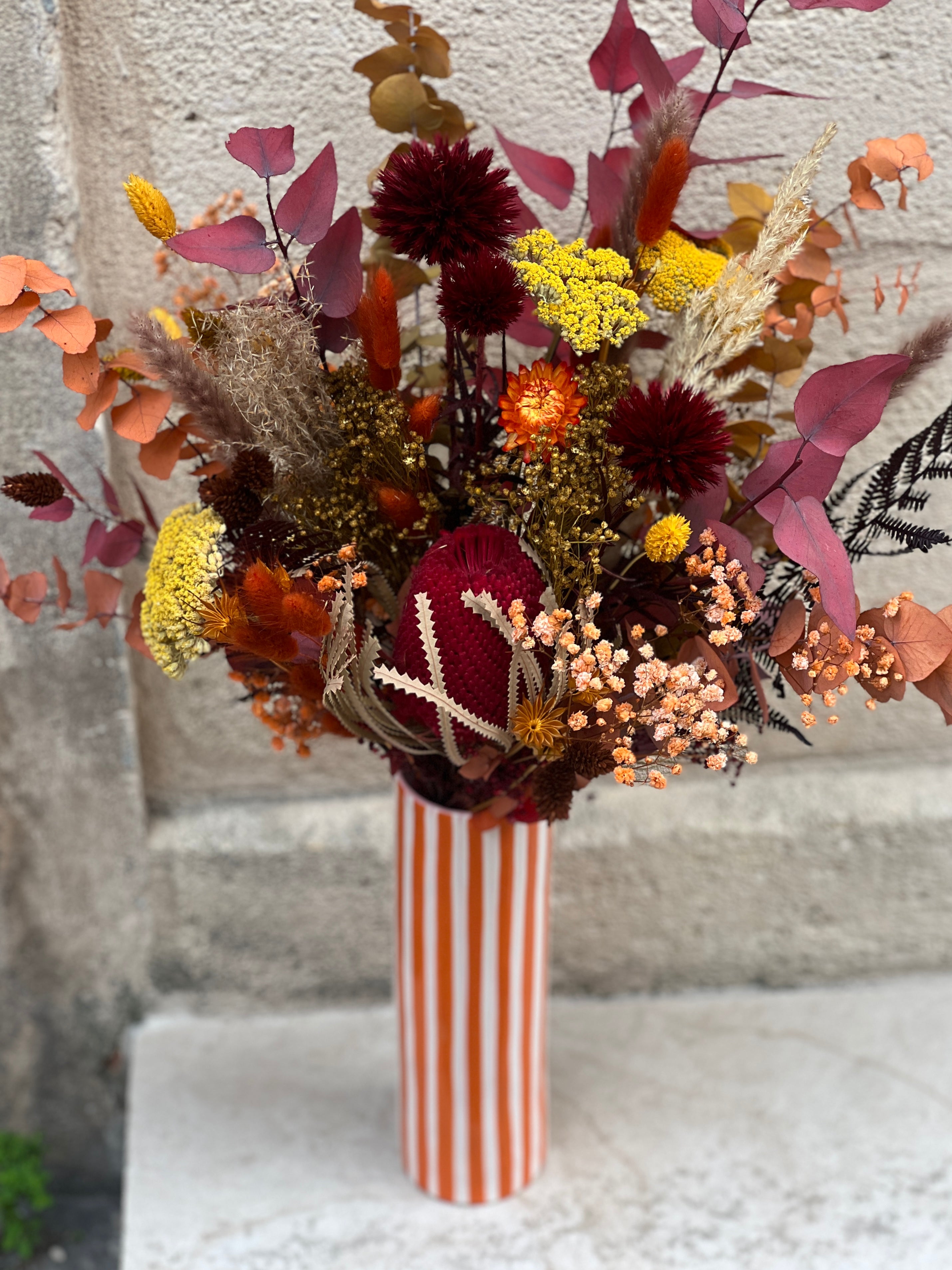 Vase ray orange by &Klevering