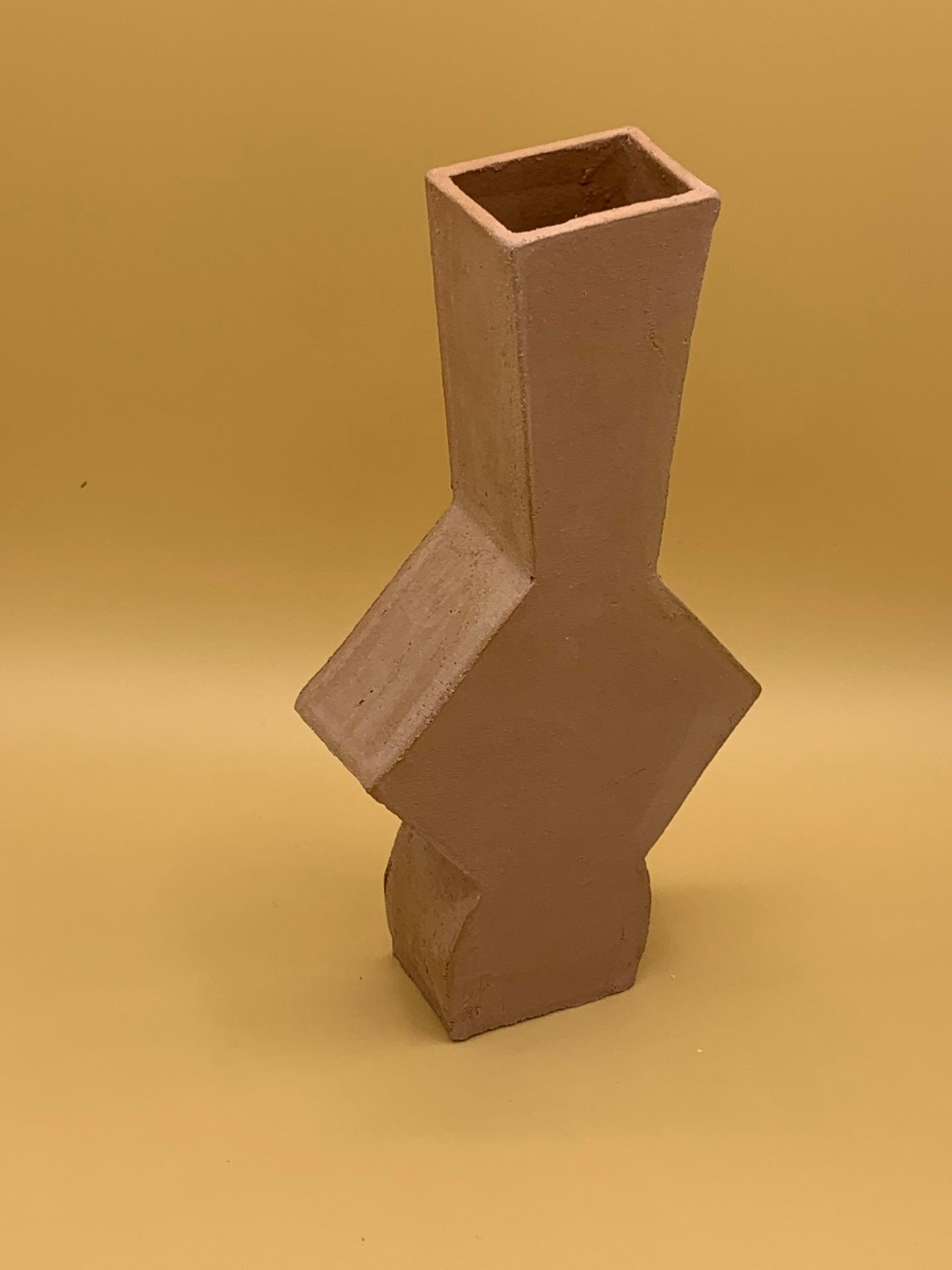 Vase polygone terra rose by Roxane Lhéoté (SOLDES) - photo 3