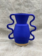 VASE BLEU WIGGLE ARMS by SOPHIE ALDA - photo 1