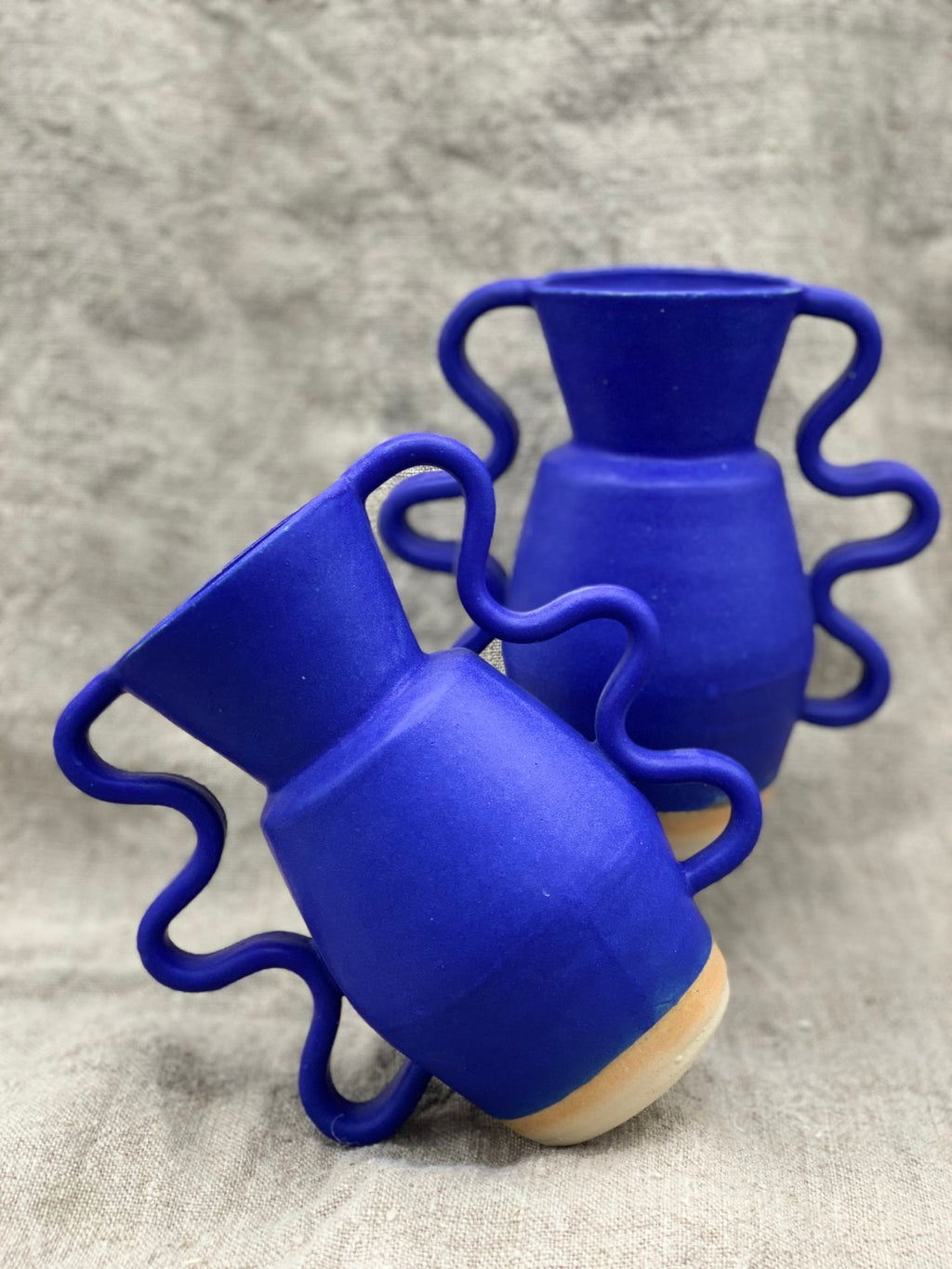 VASE BLEU WIGGLE ARMS by SOPHIE ALDA - photo 4