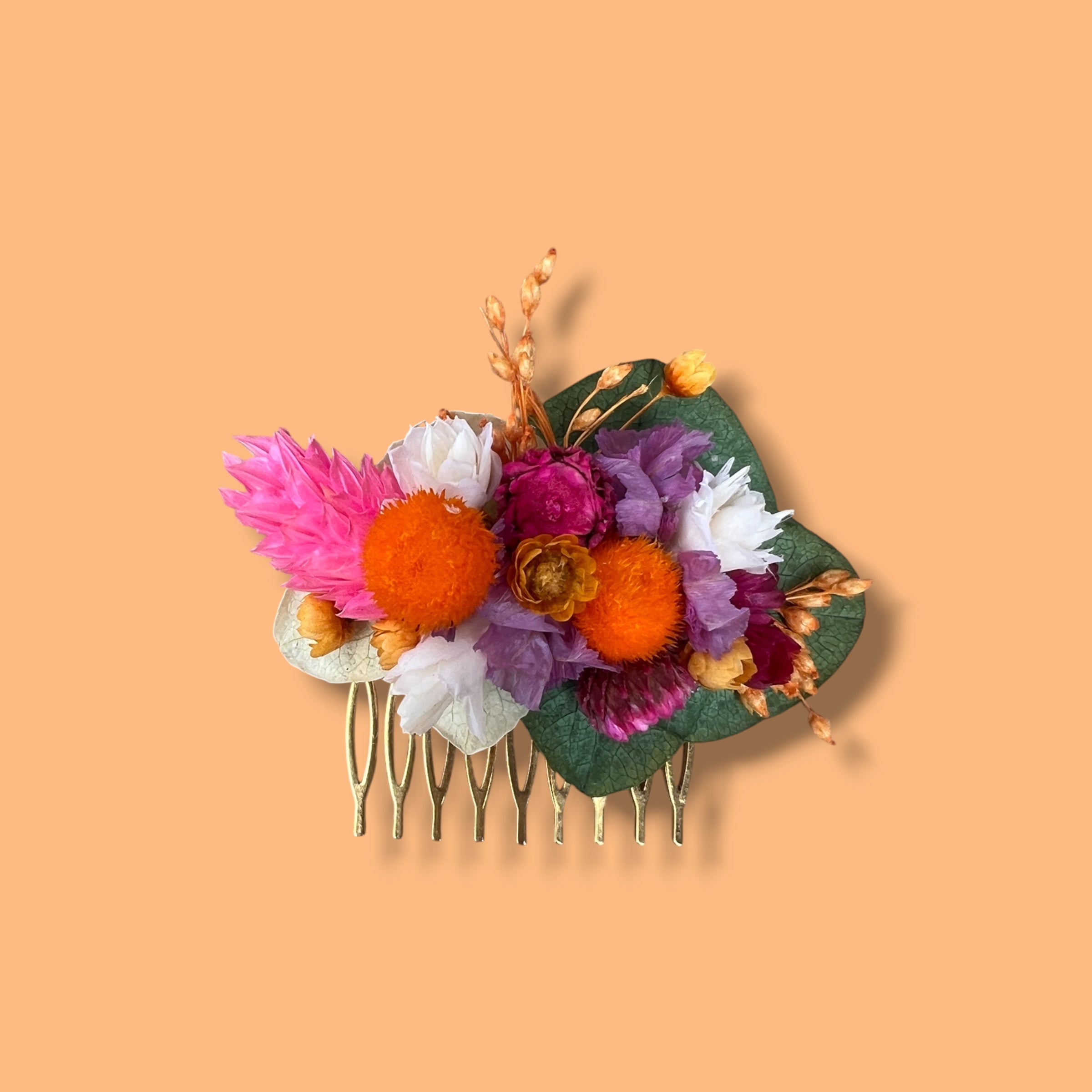 Petit Peigne Fleurs Séchées
