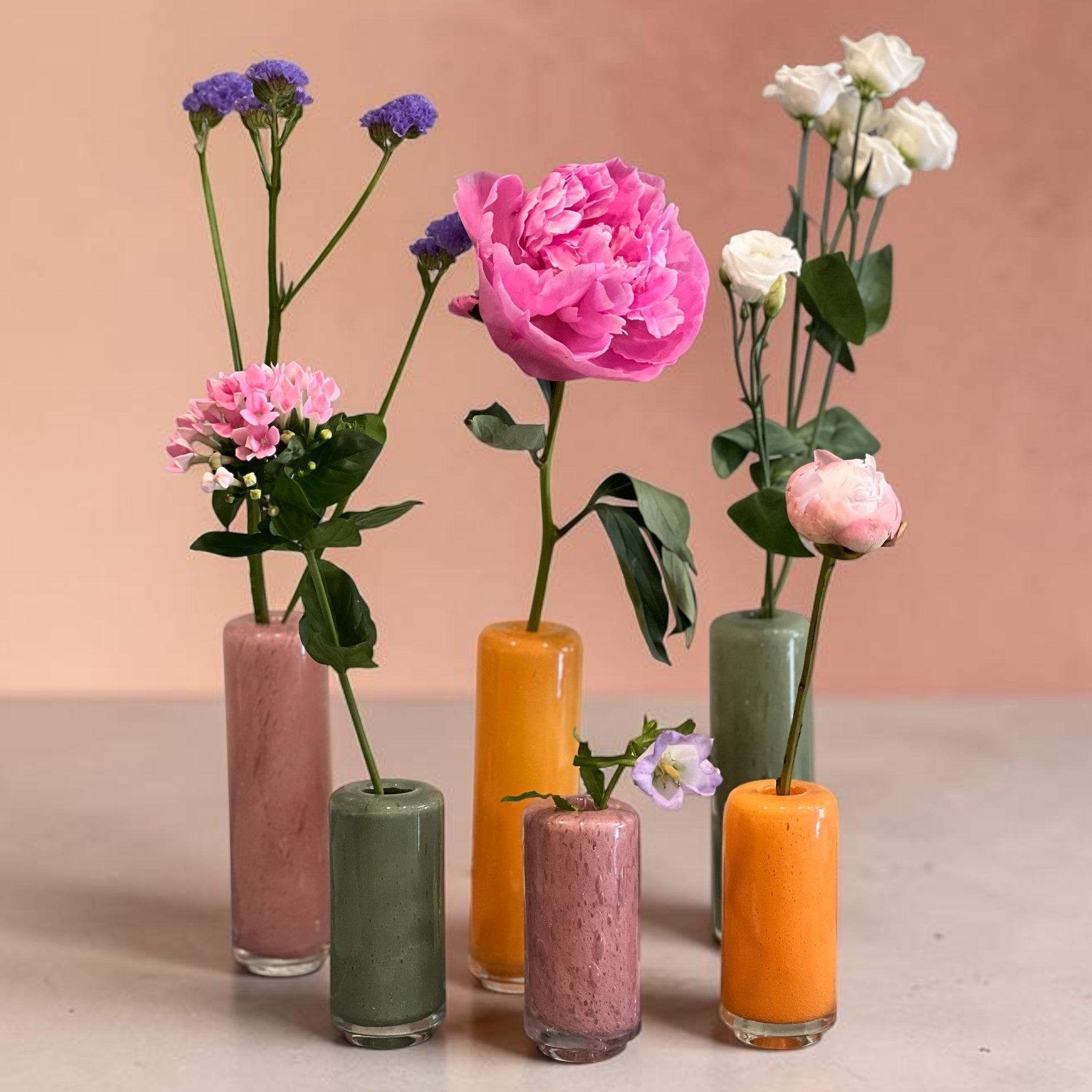 Soliflore verre soufflé taille S