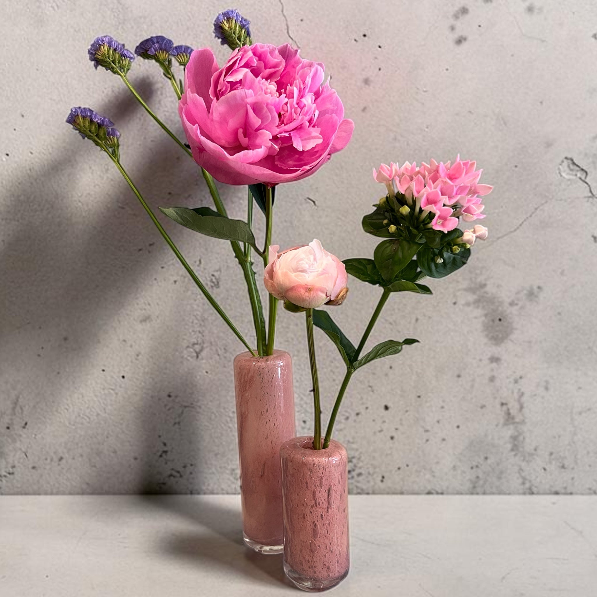Soliflore verre soufflé taille S