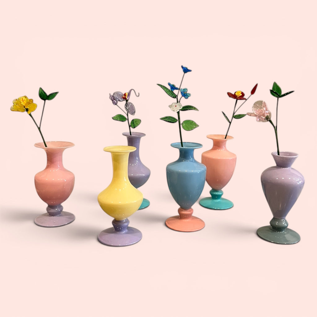 Petit vase en verre bicolore by Amabro