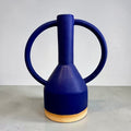 Grand Vase Double Anses Bleu Cobalt by Sophie Alda