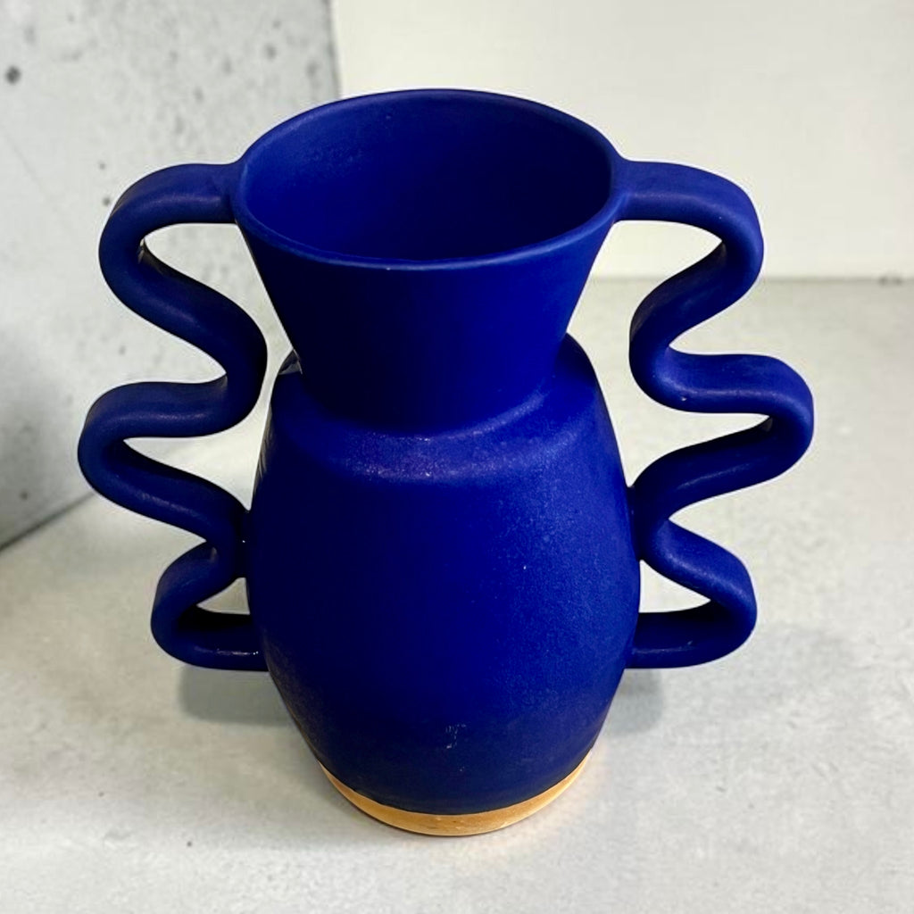 Vase Bleu Wiggle Arms by Sophie Alda