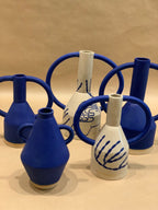 GRAND VASE DOUBLE ANSES BLEU COBALT by SOPHIE ALDA - photo 4