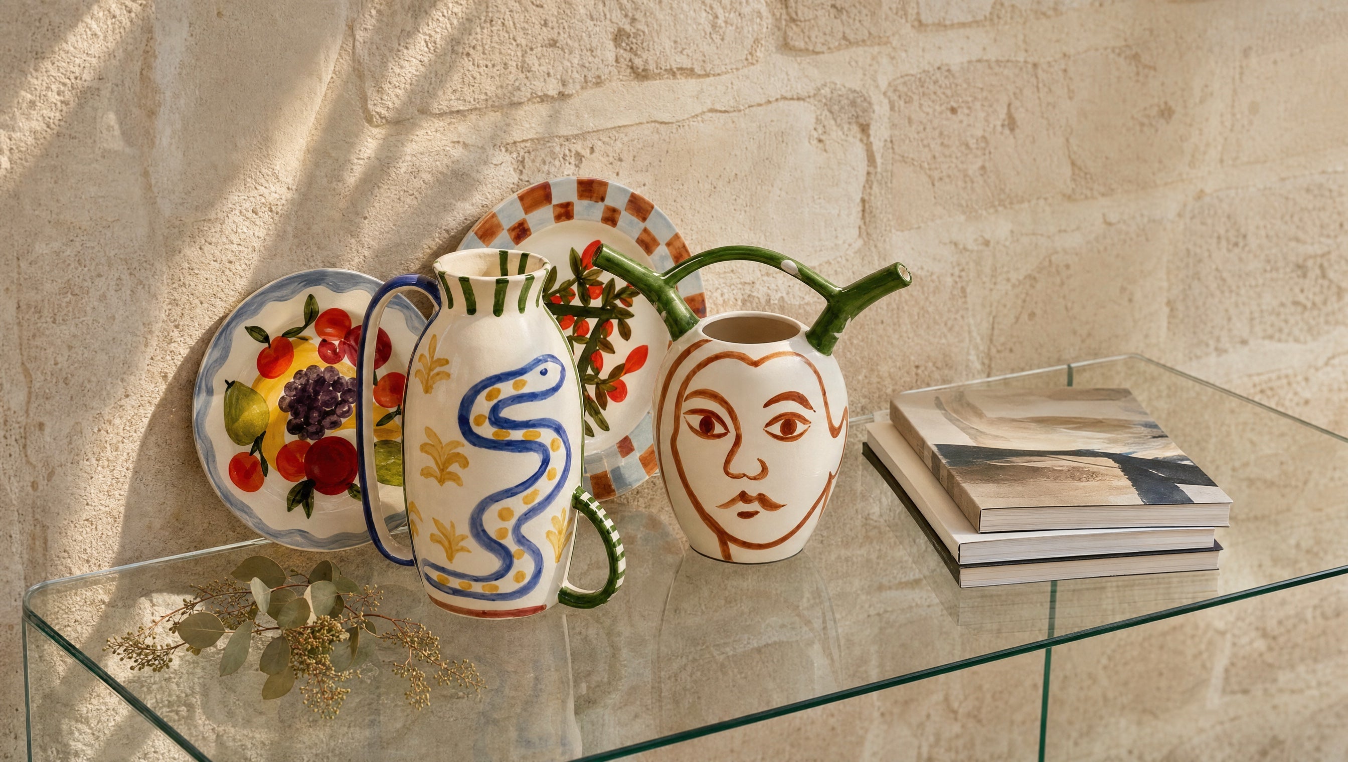 Décoration Bordeaux : vases artisanaux peints à la main et vaisselle méditerranéenne — concept store ÂME