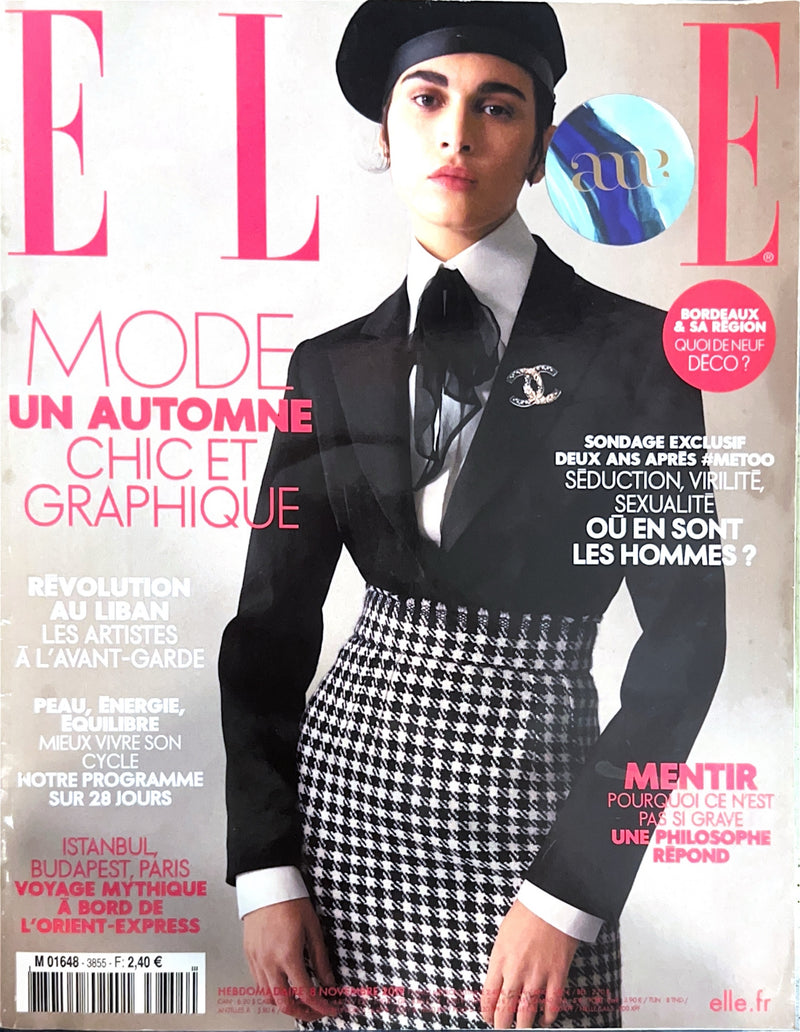 Couverture ELLE Bordeaux novembre 2019, edition speciale Bordeaux et sa region : la presse parle d'AME concept store