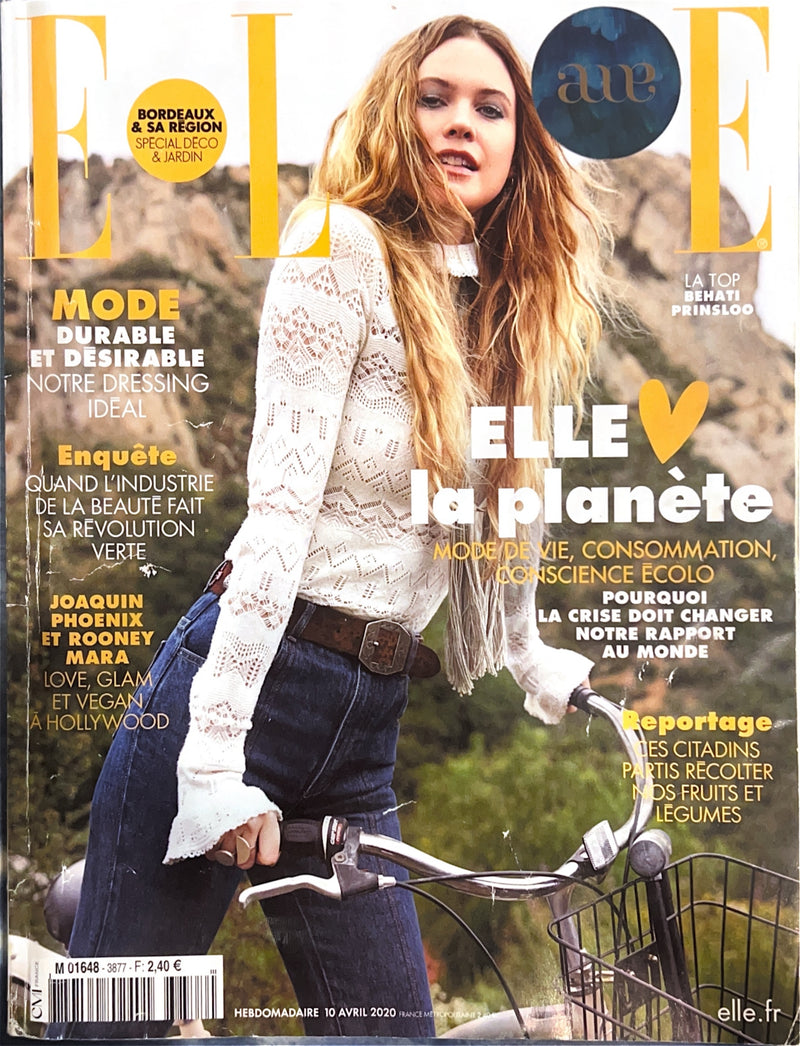Couverture ELLE Bordeaux avril 2020, edition speciale deco et jardin : AME concept store mentionne dans la selection bordelaise