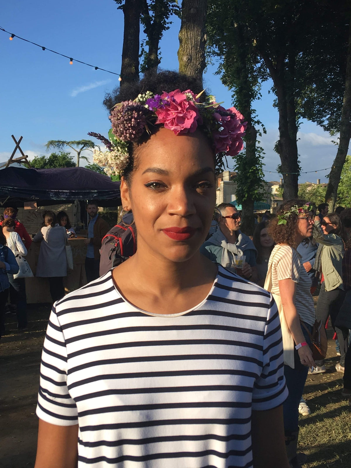 Festival Vie Sauvage — Bourg-sur-Gironde — couronnes de fleurs festival — Âme Bordeaux fleuriste