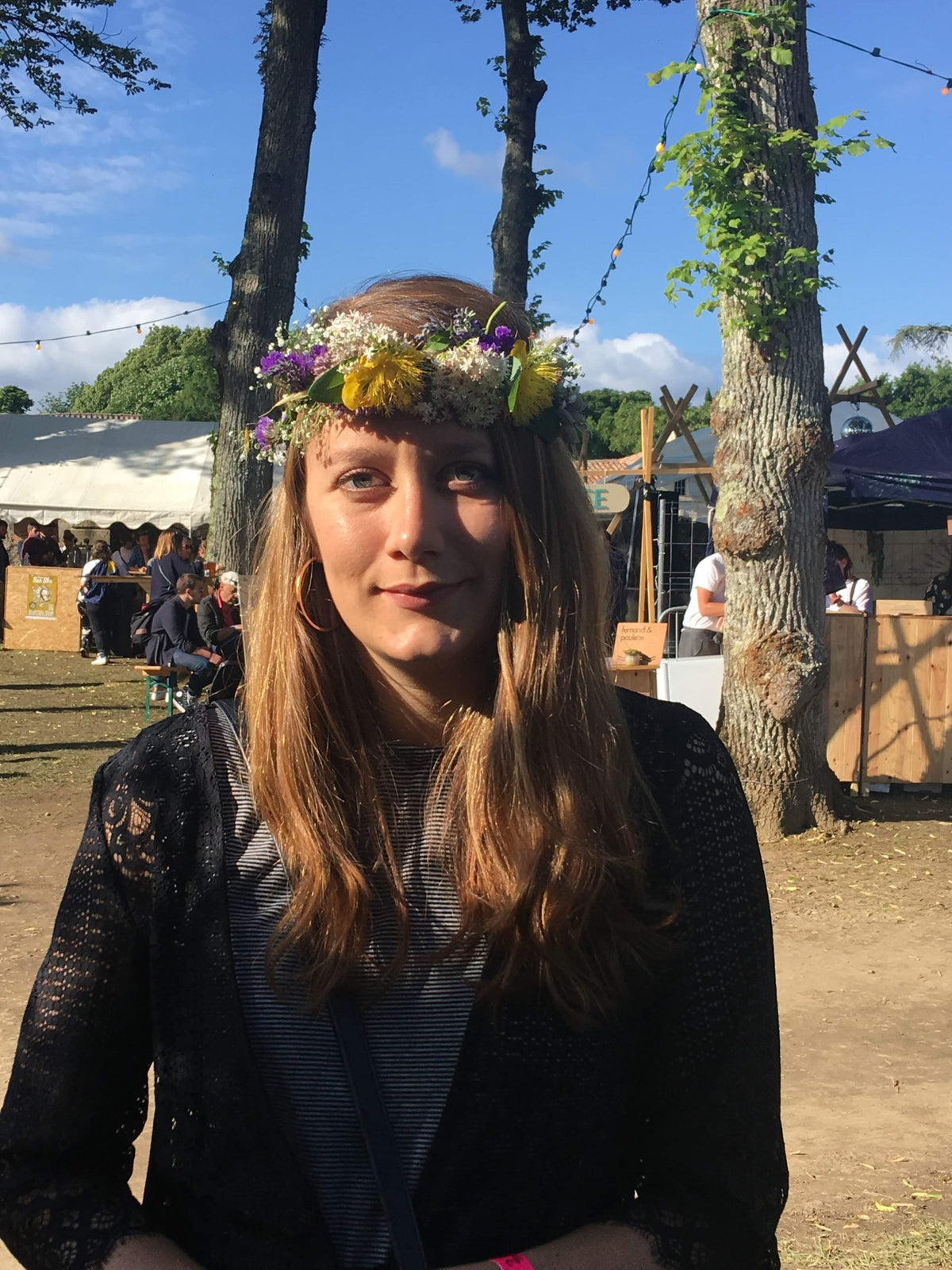 Festival Vie Sauvage — Bourg-sur-Gironde — couronnes de fleurs festival — Âme Bordeaux fleuriste