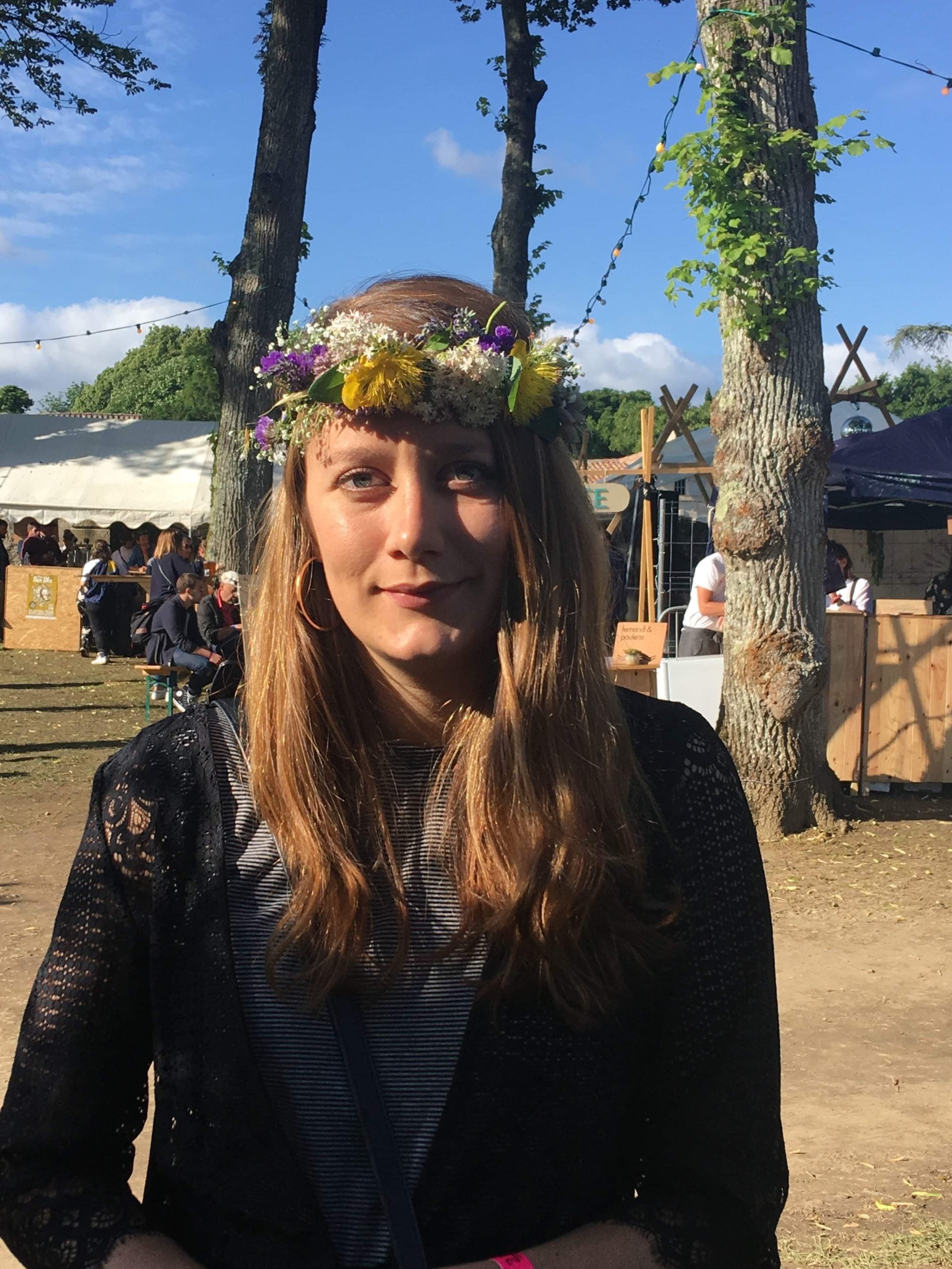 Festival Vie Sauvage — Bourg-sur-Gironde — couronnes de fleurs festival — Âme Bordeaux fleuriste
