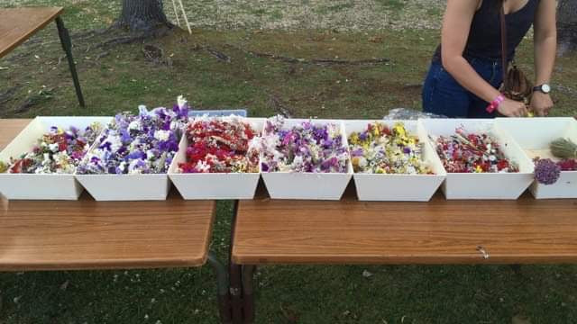 Festival Vie Sauvage — Bourg-sur-Gironde — couronnes de fleurs festival — Âme Bordeaux fleuriste