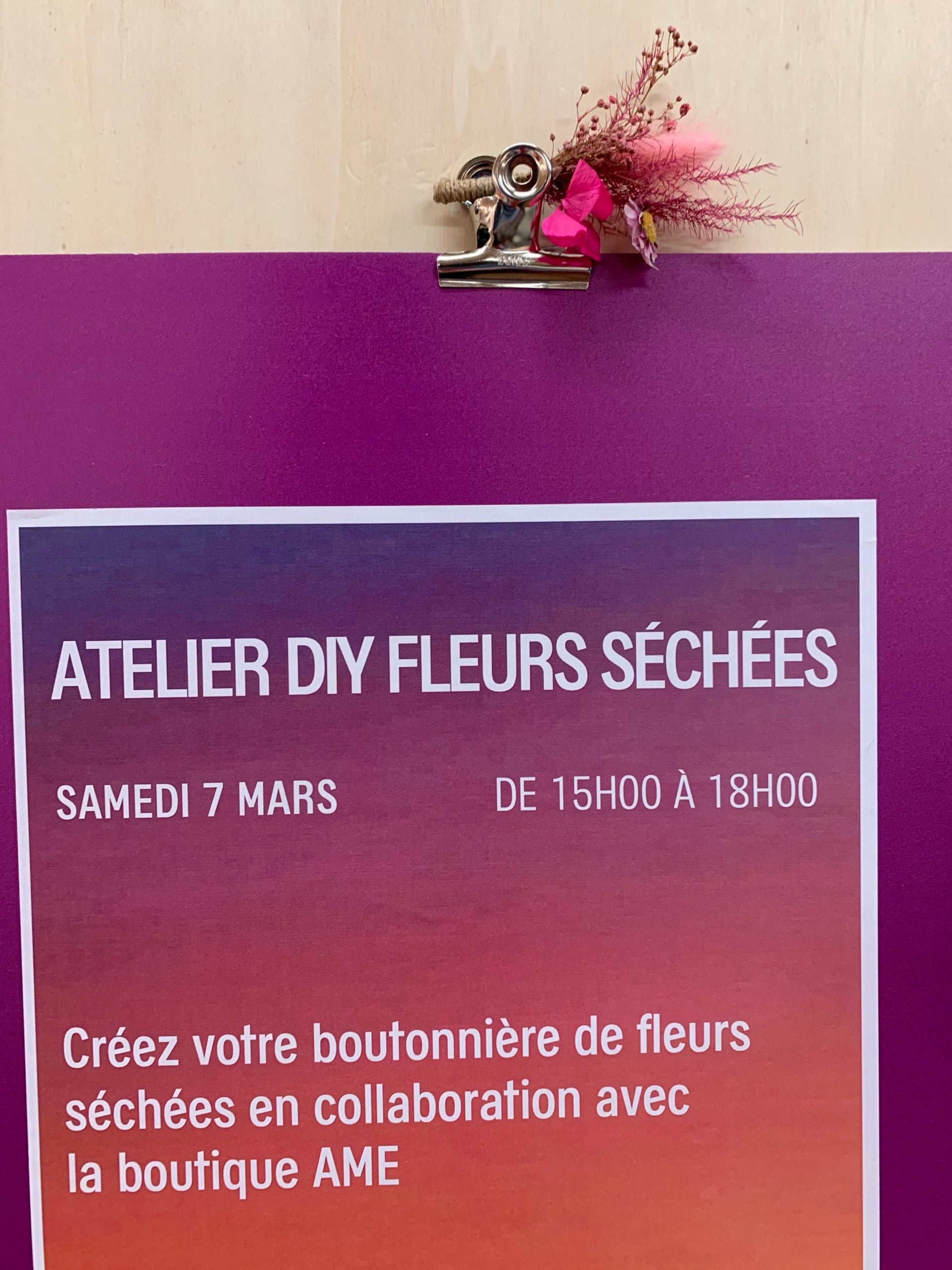 Galeries Lafayette Bordeaux — Journée de la Femme — atelier boutonnières fleurs — Âme Bordeaux fleuriste