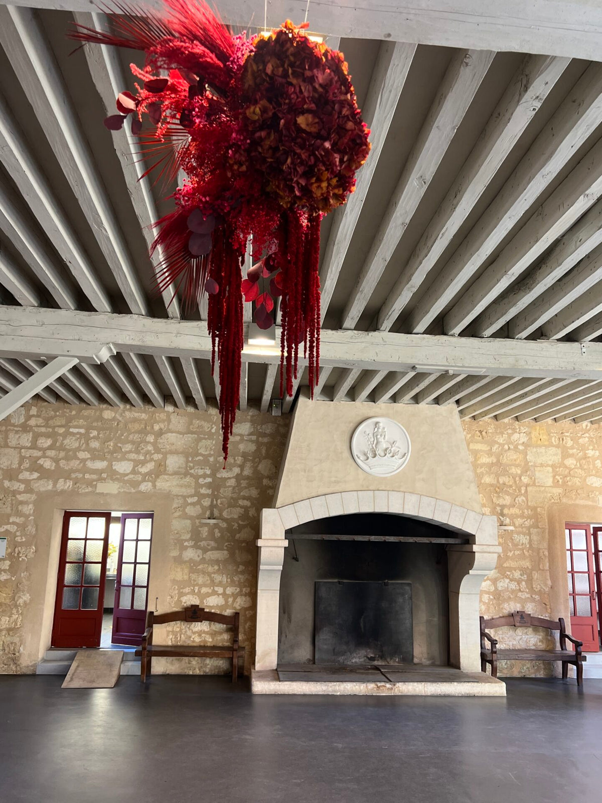Wine Capitals — Château Giscours — scénographie florale événement — Âme Bordeaux fleuriste