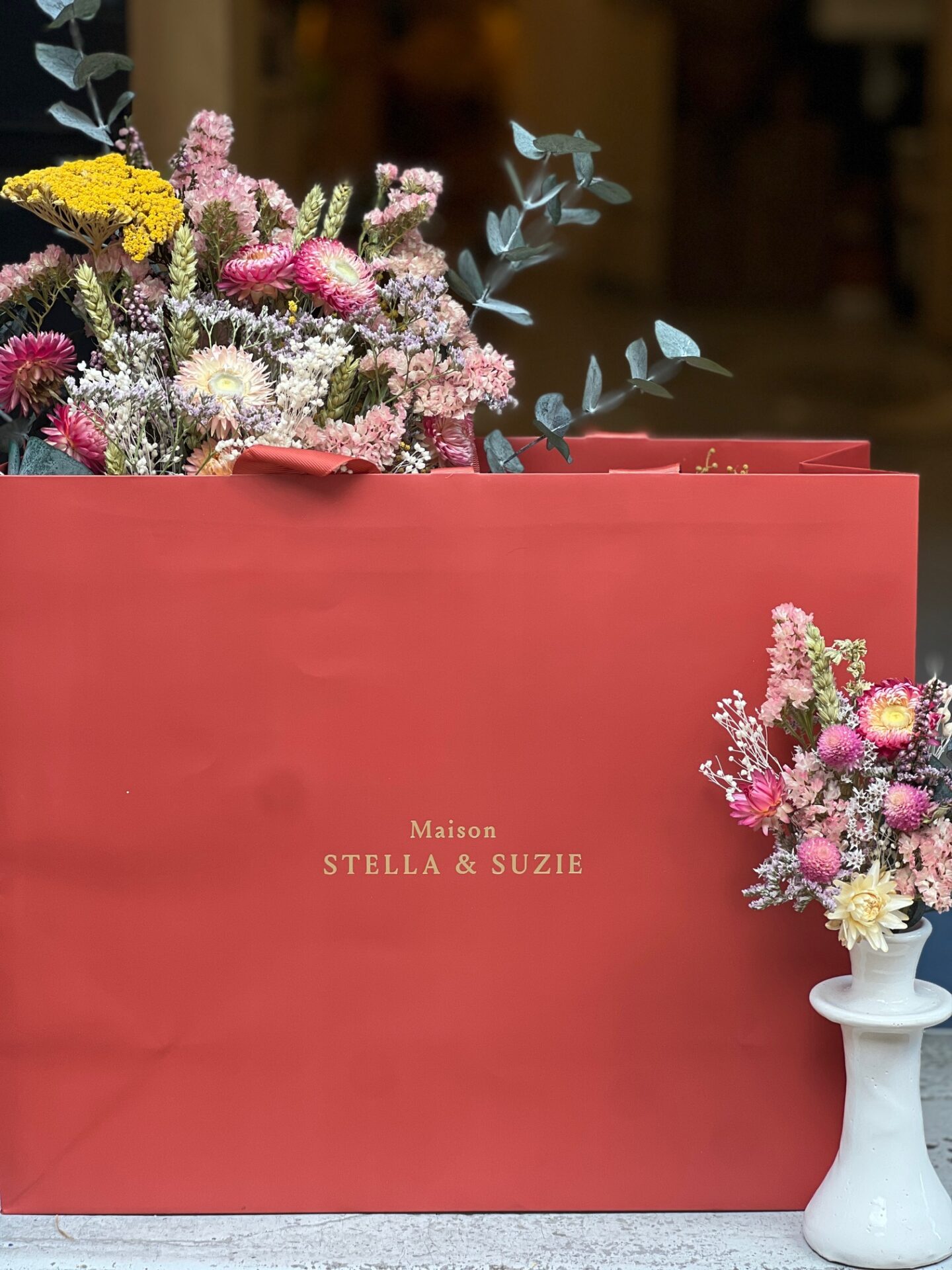 maison stella et suzie fleurs séchées âme bordeaux